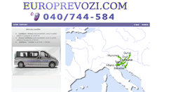 Desktop Screenshot of europrevozi.com