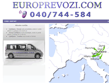 Tablet Screenshot of europrevozi.com